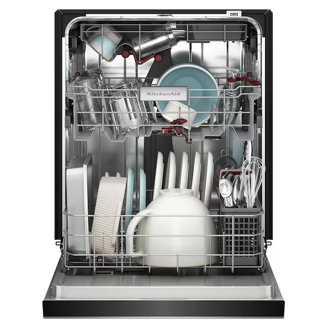 KitchenAid 24-in Front Control Built-in Dishwasher with Third Rack, ProWash, ProDry Max , 44-Decibel 30131SD49 - KDFS424S - Scratch & Dent (Minor)