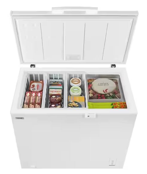 Vissani 8.8 cu. ft. Manual Defrost Convertible Garage Ready Chest Freezer in White, Powered by Hubspace SA328 - MDCF9WH - Scratch & Dent (Moderate)