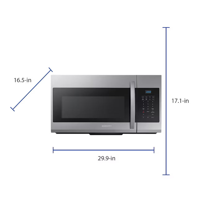 Samsung 30 inch 1.7 cu. ft. Over-the-Range Microwave in Fingerprint Resistant Stainless Steel 25133SD562 - ME17R7021ES - New in Box