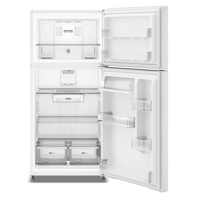 Whirlpool 19.3 Cu. Ft. Freestanding Top-Freezer Garage Ready Refrigerator in White 22133SD215 - WRTX5419SW - Scratch & Dent (Minor)