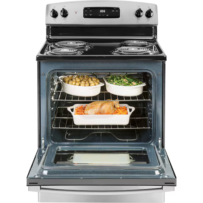 GE® ENERGY STAR® 30" Free-Standing Electric Range - GE9889 - JBS360RTSS - New In Box