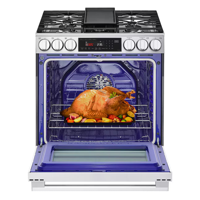 LG 6.3 cu ft. Smart Gas Slide-In Range ProBake Convection® InstaView®, and Air Fry 21SD033 - LSGL6335X - Scratch & Dent (Minor)