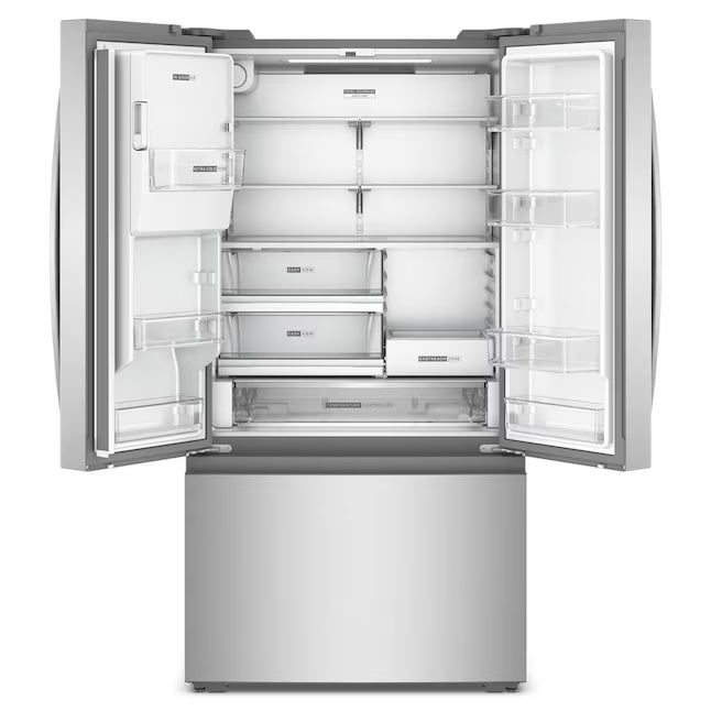 Whirlpool Counter-Depth 23.4-cu ft 3 -Door Refrigerator with Dual Ice Maker with Water and Ice Dispenser WRFC5236RZ - Scratch & Dent (Minor)