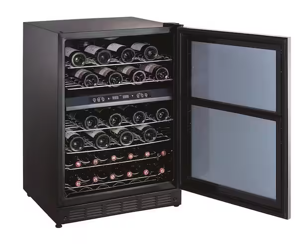 Magic Chef 44 Bottle Dual Zone Wine Cooler in Stainless Steel 25139SD822 - HMWC44DZ - Scratch & Dent (Minor)