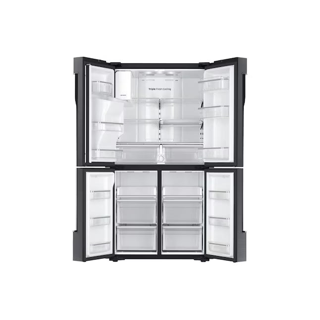 Samsung 23 cu. ft. Counter Depth 4-Door Flex™ Refrigerator with FlexZone™ in Black Stainless Steel RF23J9011SG - Certified Refurbished