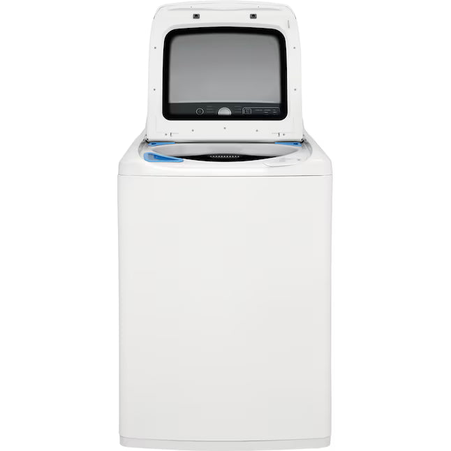 Frigidaire 4.1 Cu. Ft. Top Load Washer with 12 Wash Cycles and Quick Wash Cycle FFTW4120SW - Scratch and Dent (Minor) and Frigidaire 7 Cu. Ft. Electric Dryer in White 16116 - FLVE7523BW - Scratch & Dent (Moderate)