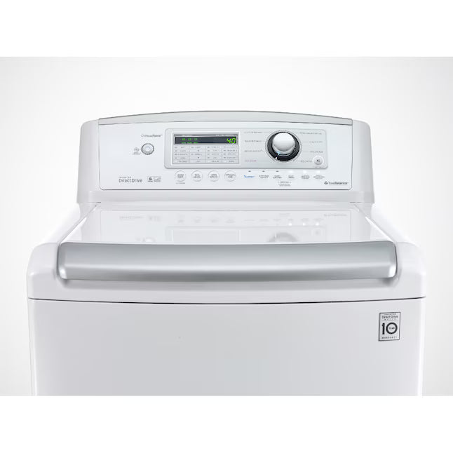LG 4.5 cu. ft. Ultra Large High Efficiency Top Load Washer w/ WaveForce™ 1CR04111 - WT4970CW - Certified Refurbished