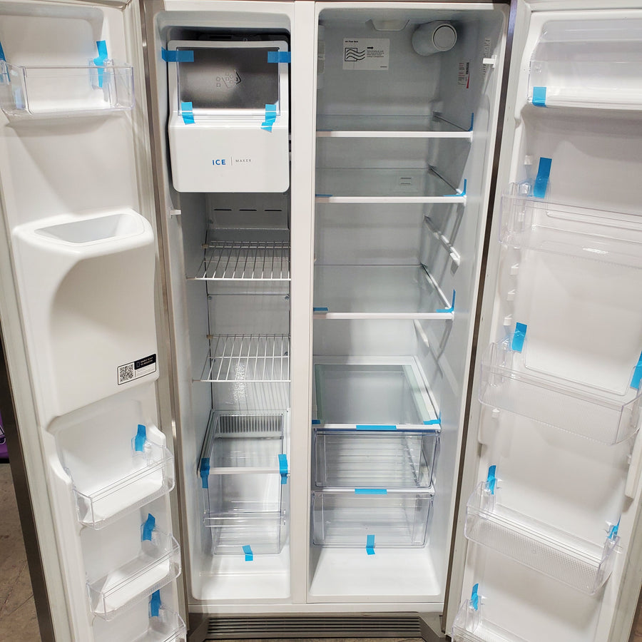 Frigidaire 33" Wide 22.3 cu. ft. ENERGY STAR Side by Side Refrigerator Stainless Steel with Exterior Water and Ice Dispenser 3SD1086 - FRSS2323AS - Scratch & Dent (Minor)