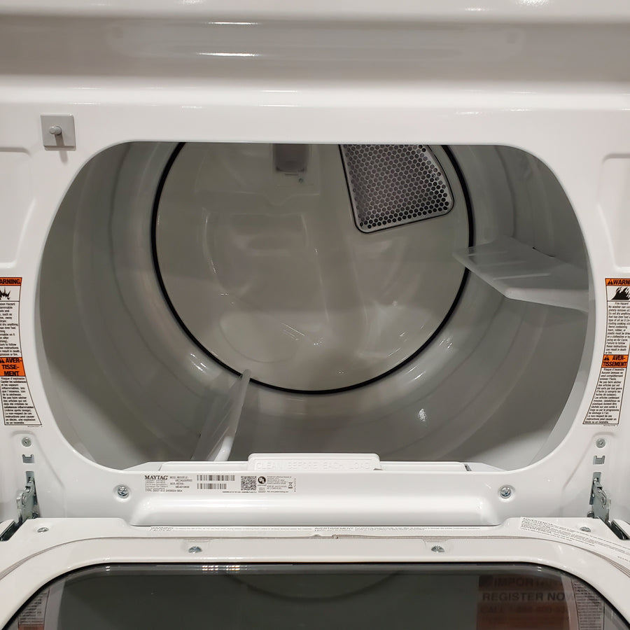 Maytag 7.4 Cu. Ft. Top Load Electric Dryer with Extra Power and Advanced Moisture Sensing MED6205RW - Open Box