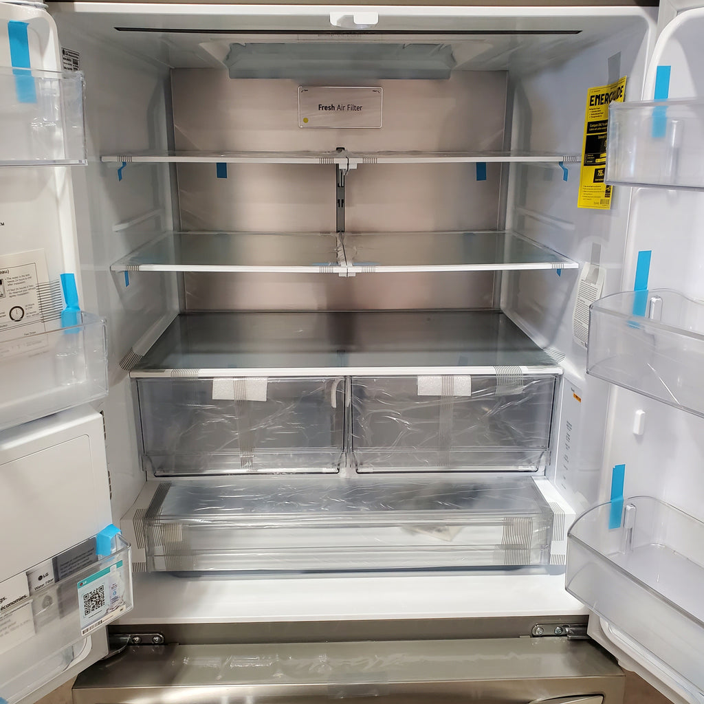 LG 31 cu. ft. Smart Standard-Depth MAX™ French Door Refrigerator with Dual Ice 3SD919 - LRFXS3106S - Scratch & Dent (Minor)