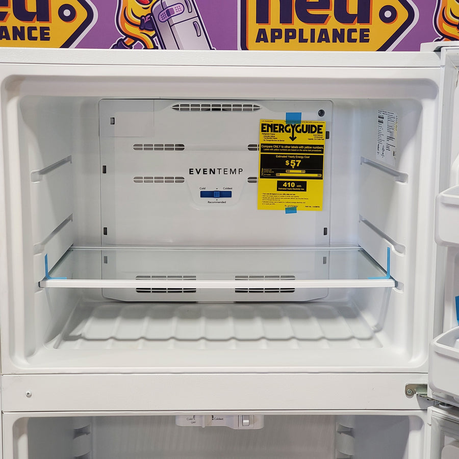 Frigidaire 30" Wide Garage Ready Top Freezer 18 Cu. Ft. Refrigerator with EvenTemp Cooling System and Spacious Interior Storage in White 24SD45 - FFTR1814WW - Scratch & Dent (Minor)