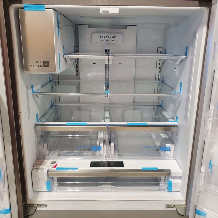 Frigidaire 27.8-cu ft ENERGY STAR French Door Refrigerator with Dual Ice Maker in Fingerprint Resistant Stainless Steel 3SD1059 - GRFS2853AF - Scratch & Dent (Moderate)