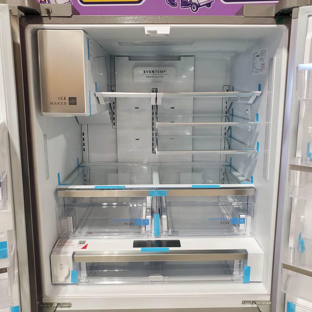 Frigidaire 27.8-cu ft ENERGY STAR French Door Refrigerator with Dual Ice Maker in Fingerprint Resistant Stainless Steel 3SD867 - GRFS2853AF - Scratch & Dent (Minor)