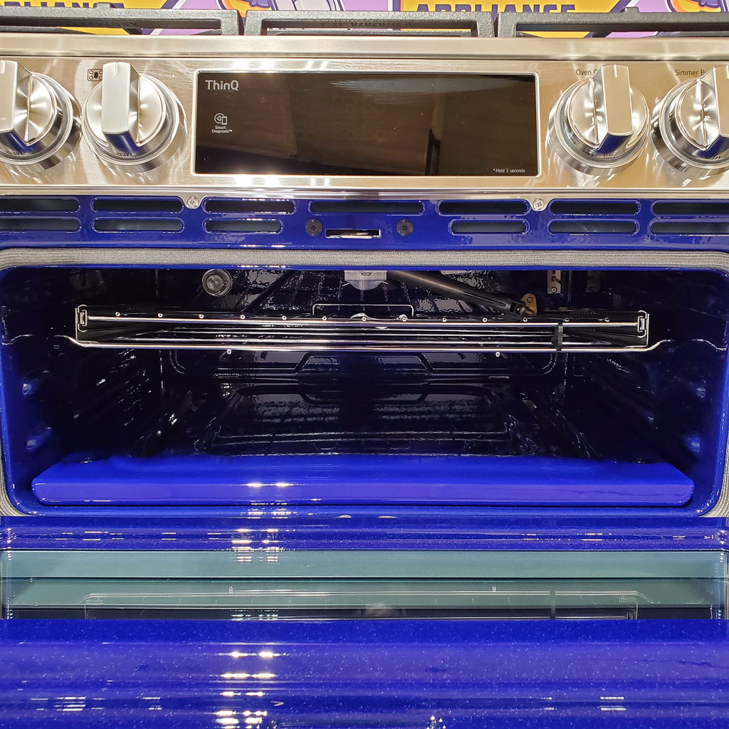 LG 6.9 cu. ft. Smart Gas Double Oven Slide-in Range with InstaView®, ProBake® Convection, Air Fry, and Air Sous Vide 3SD906 - LTGL6937F - Open Box