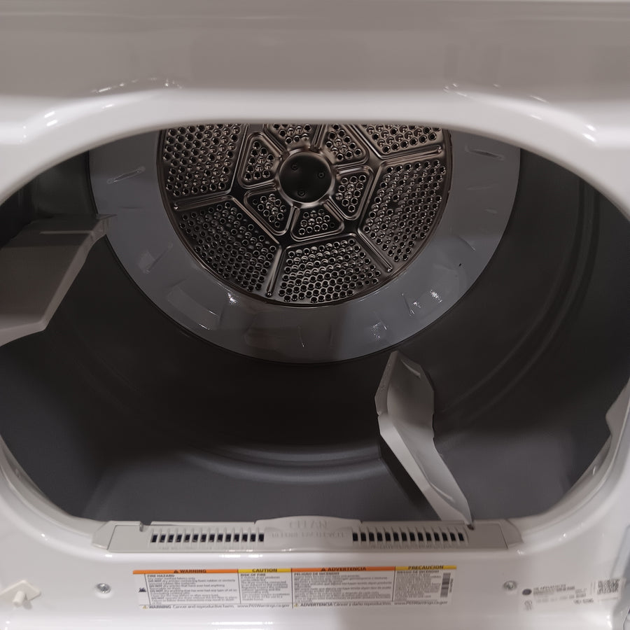 GE White Top Load 4.0 Cu. Ft. Capacity Washer with Stainless Steel Wash Basket GTW325ASWWW - Scratch & Dent (Moderate) and GE 7.2 cu. ft. Capacity Aluminized Alloy Drum Electric Dryer 16292 - GTD33EASKWW - Certified Refurbished