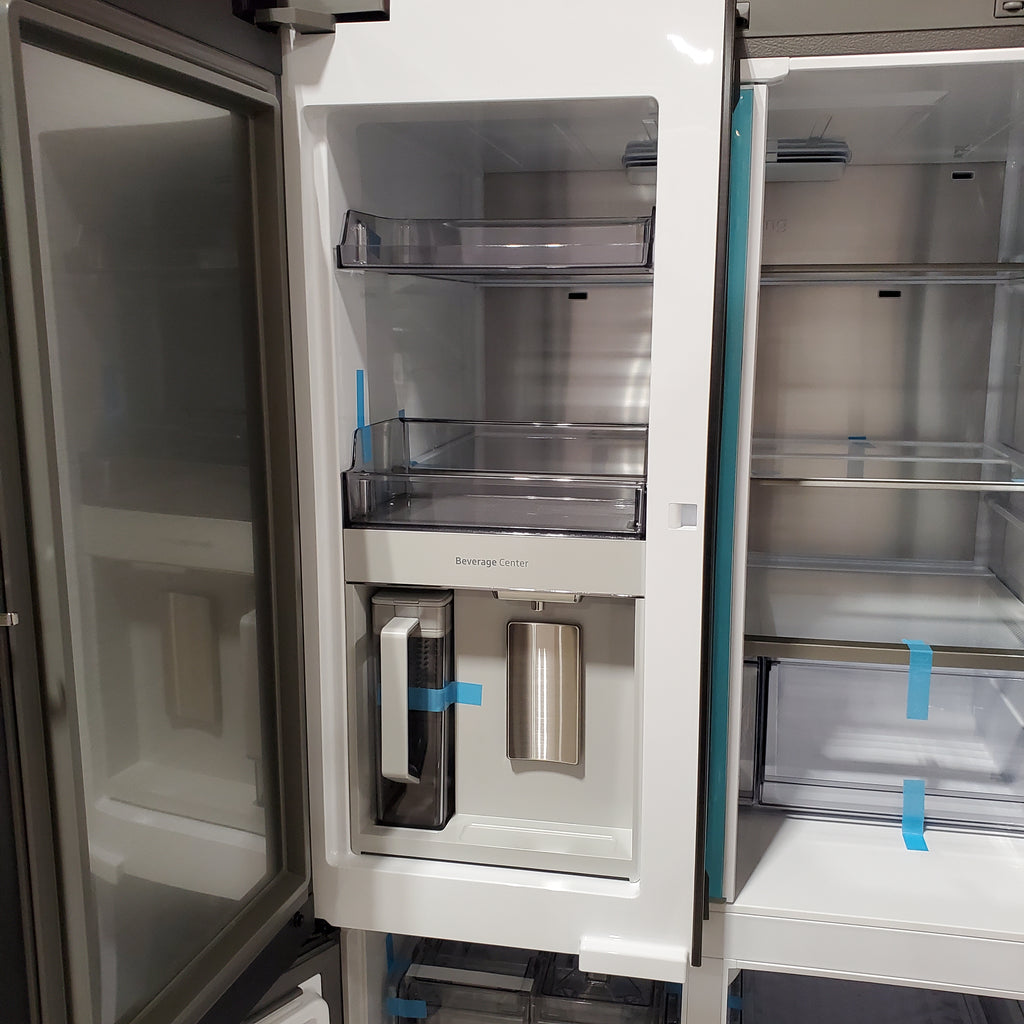 Pictures of Bespoke Stainless Steel 4-Door Flex™ Full Depth Refrigerator (29 cu. ft.) with AI Family Hub™ Screen + and AI Vision Inside™ - 4SD430 - RF29DB9900QDAA - Scratch & Dent (Minor) - Neu Appliance Outlet - Discount Appliance Outlet in Austin, Tx