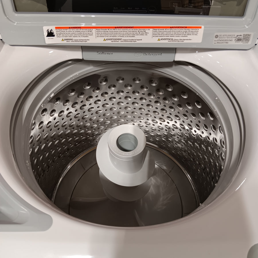 GE® 4.5 cu. ft. Capacity Washer with Water Level Control GE9915 - GTW585BSVWS - New In Box