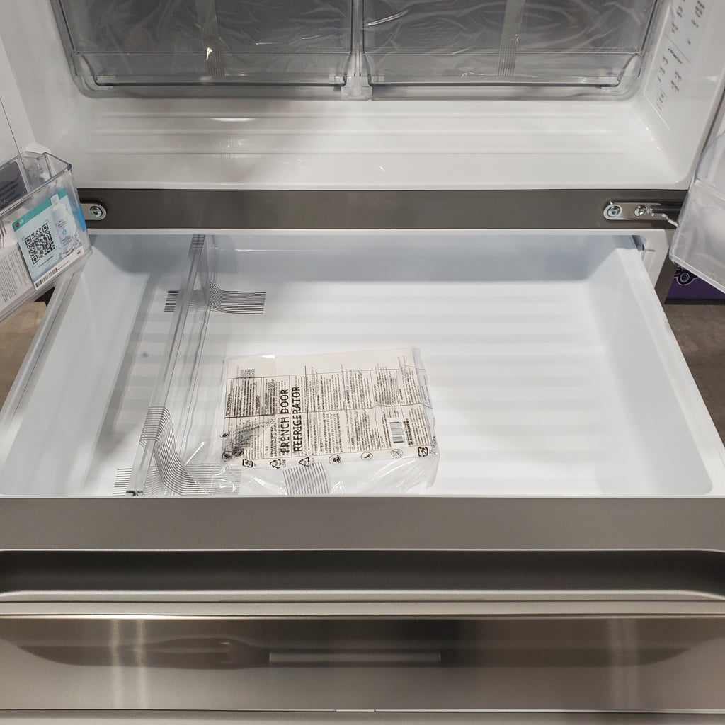 Pictures of Print Proof Stainless Steel 29 cu. ft. Smart Standard-Depth MAX™ 4-Door French Door Refrigerator with Full-Convert Drawer™ 3SD678 - LF29H8330S - Scratch & Dent - Major - Neu Appliance Outlet - Discount Appliance Outlet in Austin, Tx