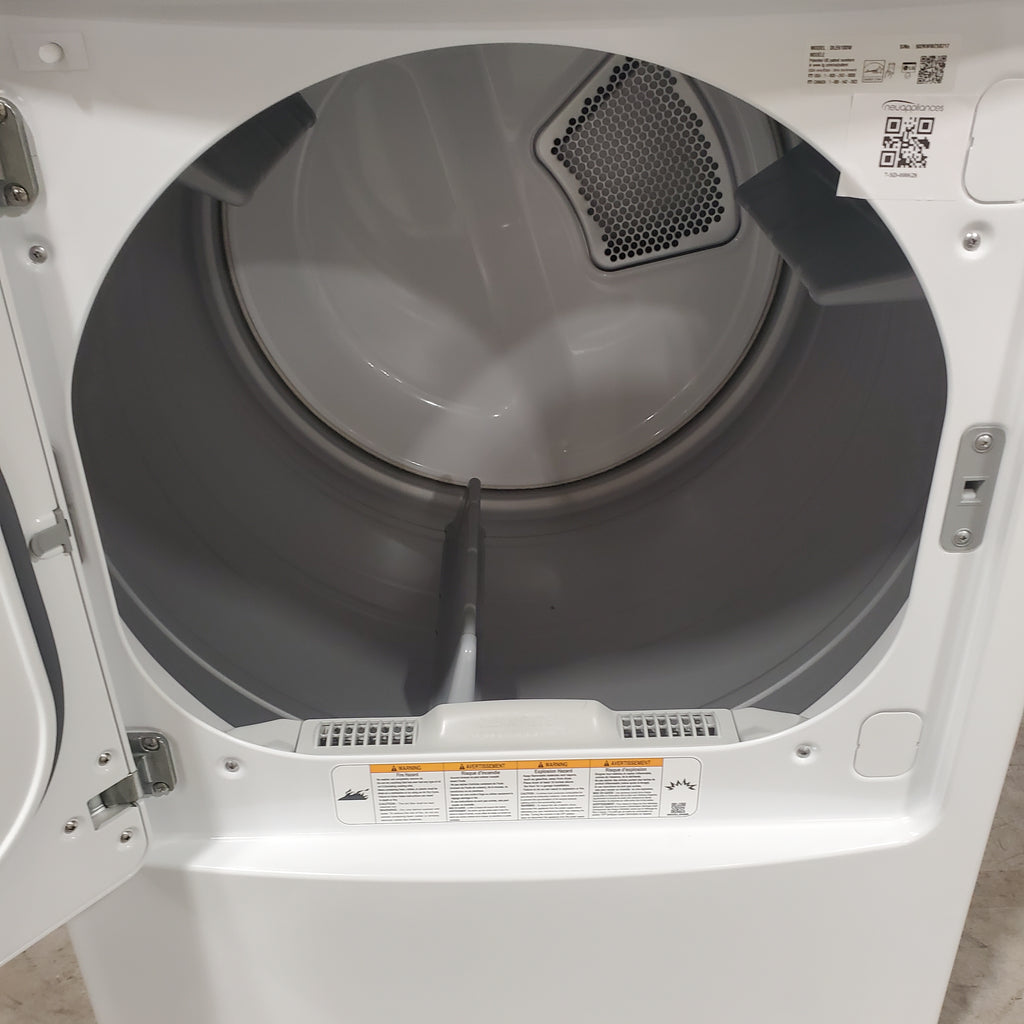 Pictures of ENERGY STAR LG 4.1 cu. ft. Top Load Washing Machine with 4-Way Agitator WT6105CW and ENERGY STAR LG 7.3 cu. ft. Electric Dryer with Smart Diagnosis DLE6100W - Open Box - Neu Appliance Outlet - Discount Appliance Outlet in Austin, Tx