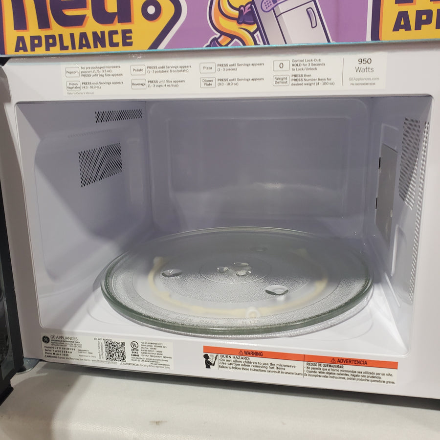 GE 1.1-cu ft 950-Watt Countertop Microwave in Stainless Steel GCST11N1WSS - Open Box