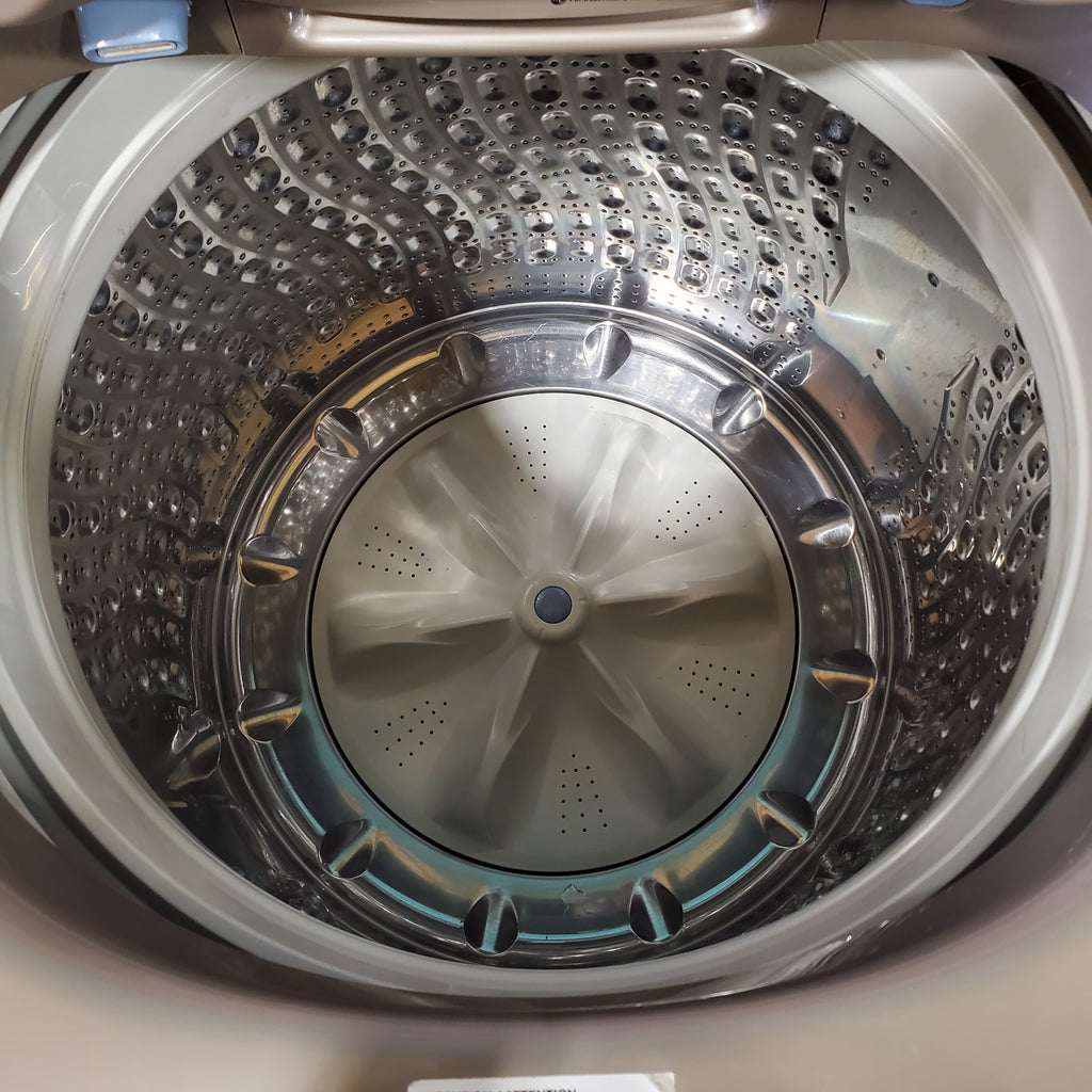 Pictures of Samsung 5.0 cu. ft. High Efficiency Top Load Washer with Active WaterJet in Champagne WA50T5300AC - Certified Refurbished - Neu Appliance Outlet - Discount Appliance Outlet in Austin, Tx