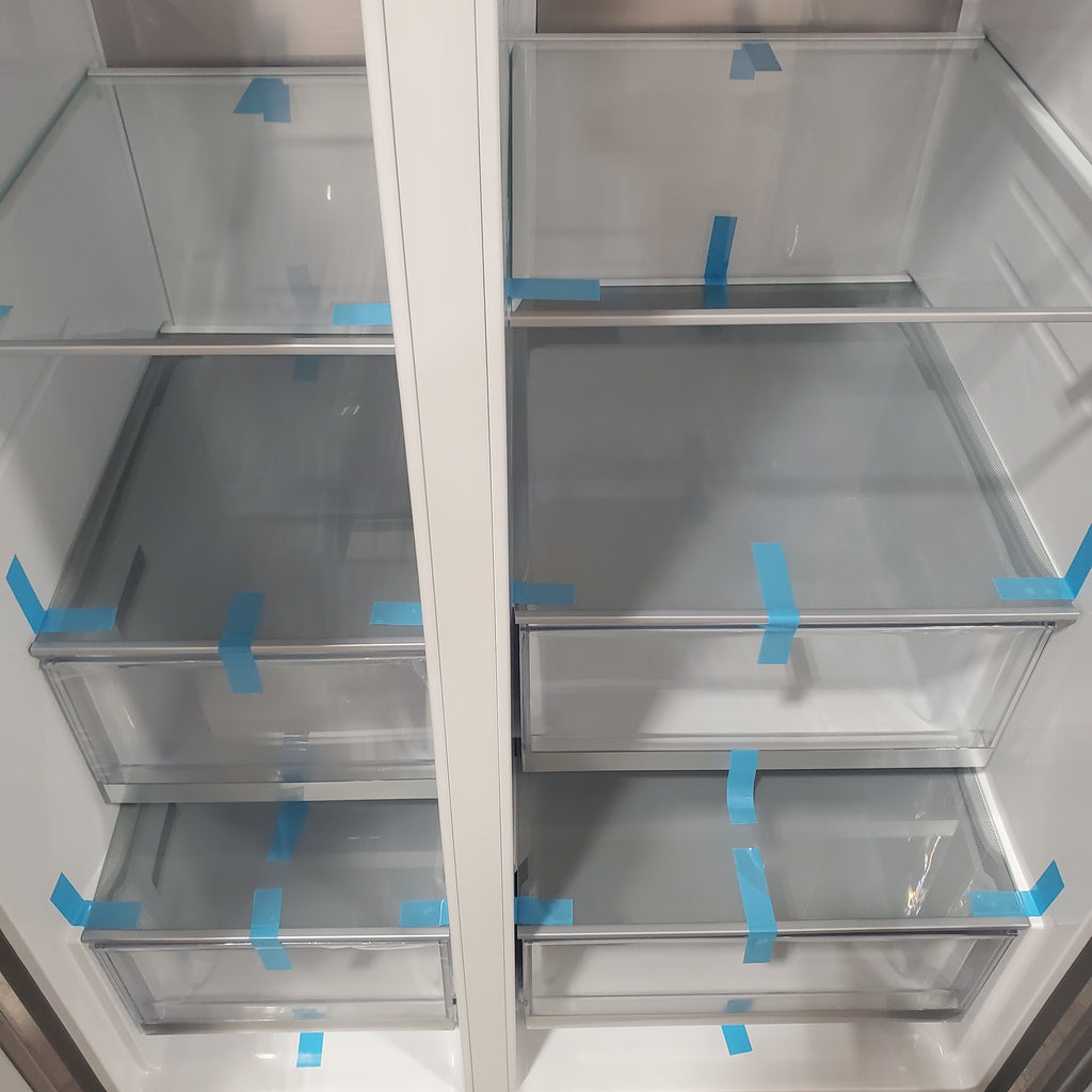 Pictures of LG ENERGY STAR 27 cu. ft. Side by Side Refrigerator with Edge-to-Edge InstaView in Print Proof Stainless Steel - 3SD499 - LRSOS2706S - Scratch & Dent - Minor - Neu Appliance Outlet - Discount Appliance Outlet in Austin, Tx