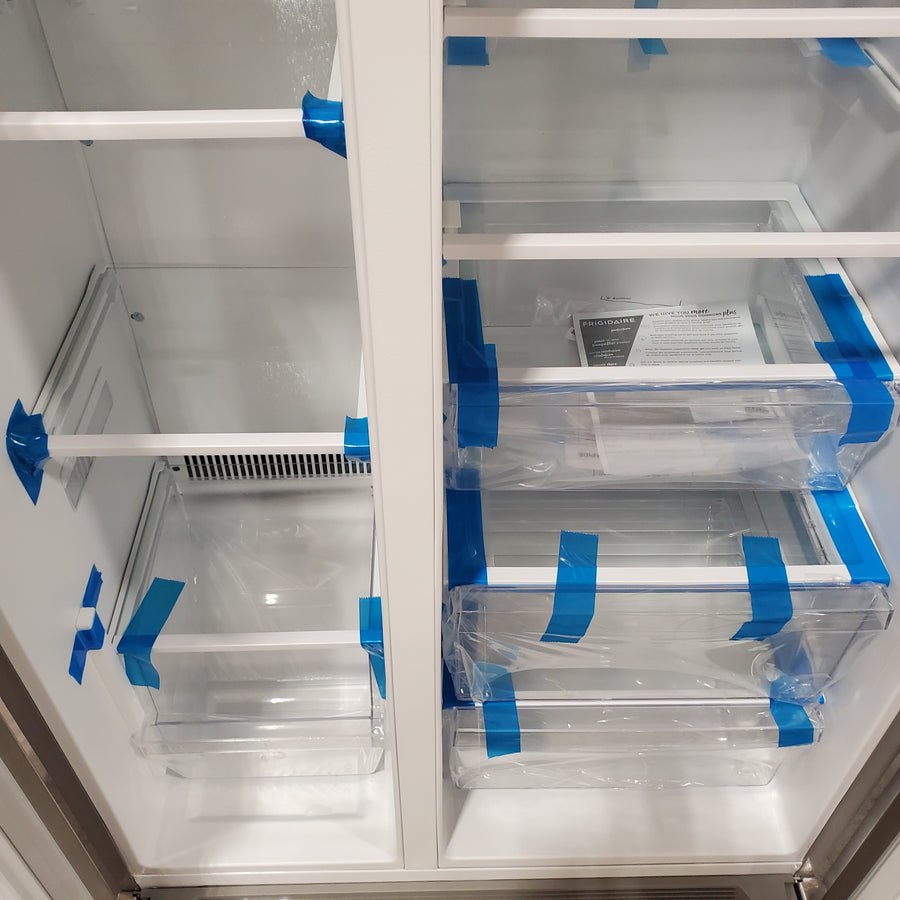 Frigidaire 22 Cu. Ft. Counter-Depth Side-by-Side Refrigerator in Stainless Steel 3SD968 - FRSC2333AS - Scratch & Dent (Minor)