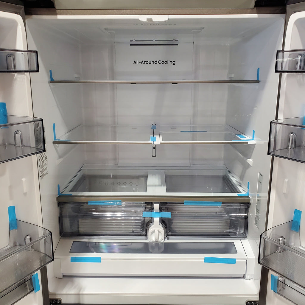 Pictures of Samsung 32 cu. ft. Mega Capacity 3-Door French Door Refrigerator with Dual Auto Ice Maker in Stainless Steel 4SD404 - RF32CG5100SR - Scratch & Dent (Minor) - Neu Appliance Outlet - Discount Appliance Outlet in Austin, Tx