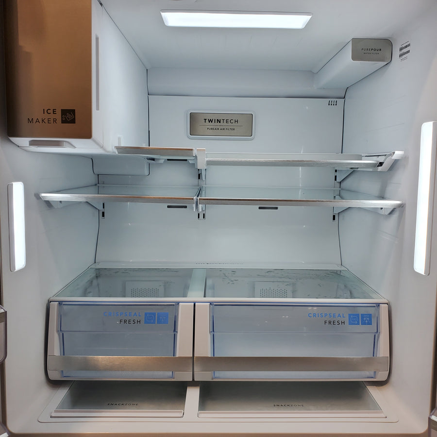 Frigidaire Gallery 26 Cu. Ft. Standard-Depth 4-Door French Door Refrigerator in Fingerprint Resistant Stainless Steel GRMS2773AF - Scratch & Dent (Major)