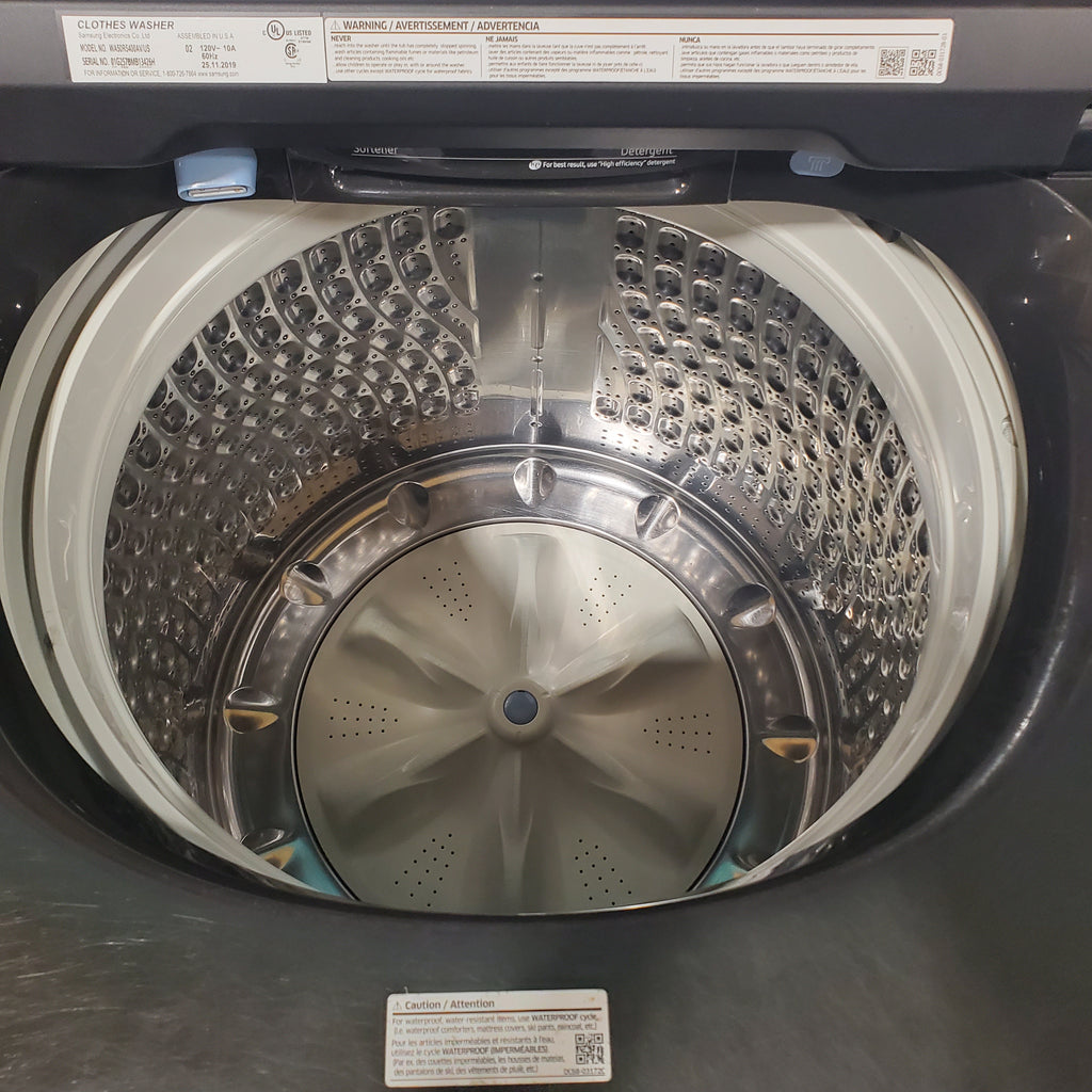 Pictures of Samsung 28 Inch Top Load Washer with 5.0 Cu. Ft. Capacity Black Stainless Steel-WA50R5400AV-Certified Refurbished - Neu Appliance Outlet - Discount Appliance Outlet in Austin, Tx