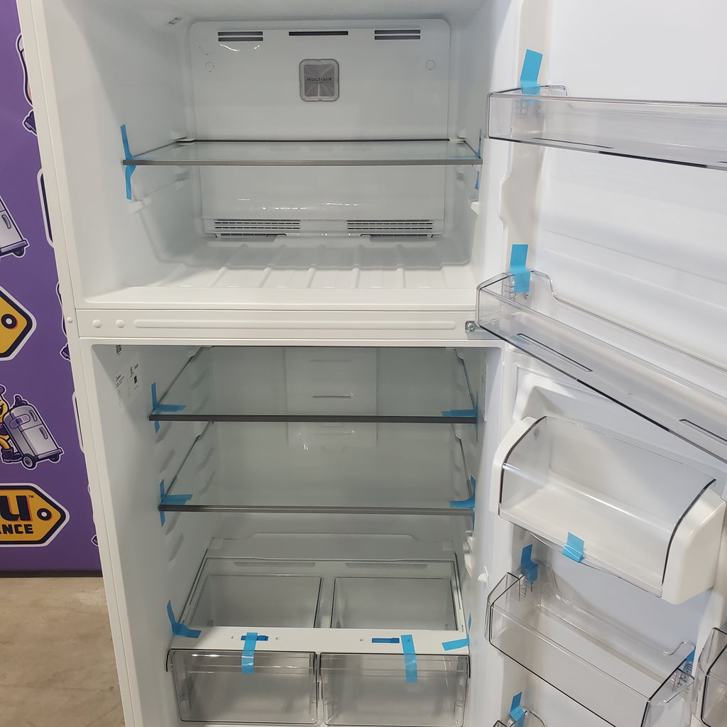 Pictures of Midea Fingerprint Resistant 20.5-cu ft Top-Freezer Refrigerator ( White ) Garage Ready ENERGY STAR Certified-MRT21D3BWW-Scratch and Dent(Minor) - Neu Appliance Outlet - Discount Appliance Outlet in Austin, Tx
