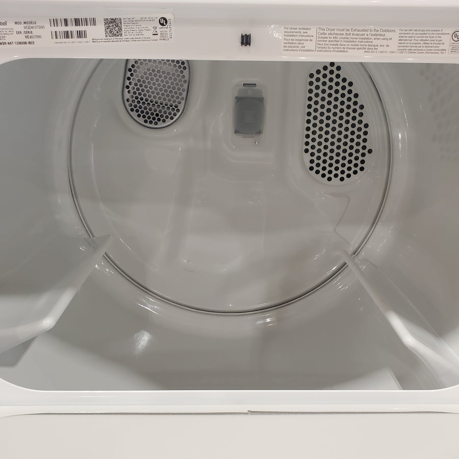 Whirlpool 7.0 cu. ft. Vented Front Load Gas Dryer in White with Adaptive Dry 25136SD622 - WGD4107SW - Scratch & Dent (Moderate)