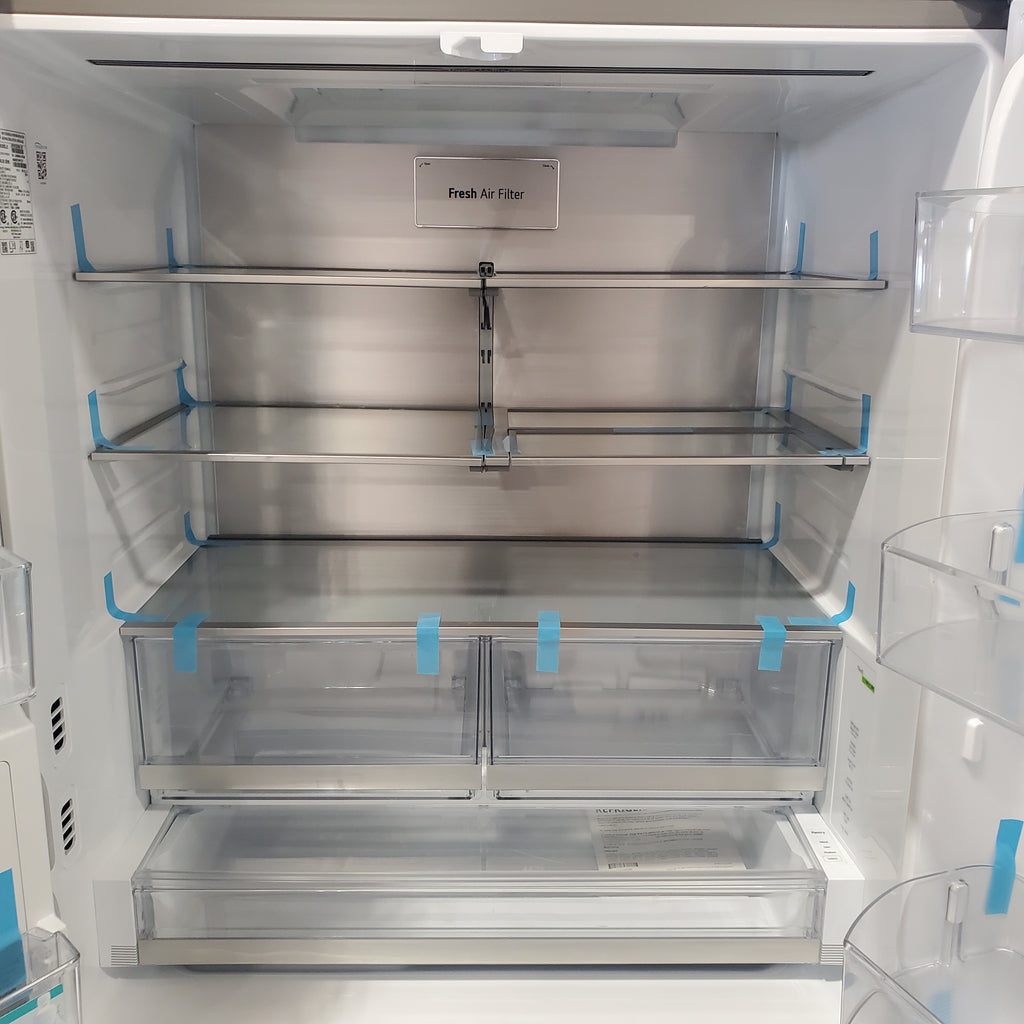 Pictures of LG 26 cu. ft. Smart Counter-Depth MAX French Door Refrigerator with 4 types of ice in PrintProof Stainless Steel-LRYXC2606S-Open Box - Neu Appliance Outlet - Discount Appliance Outlet in Austin, Tx
