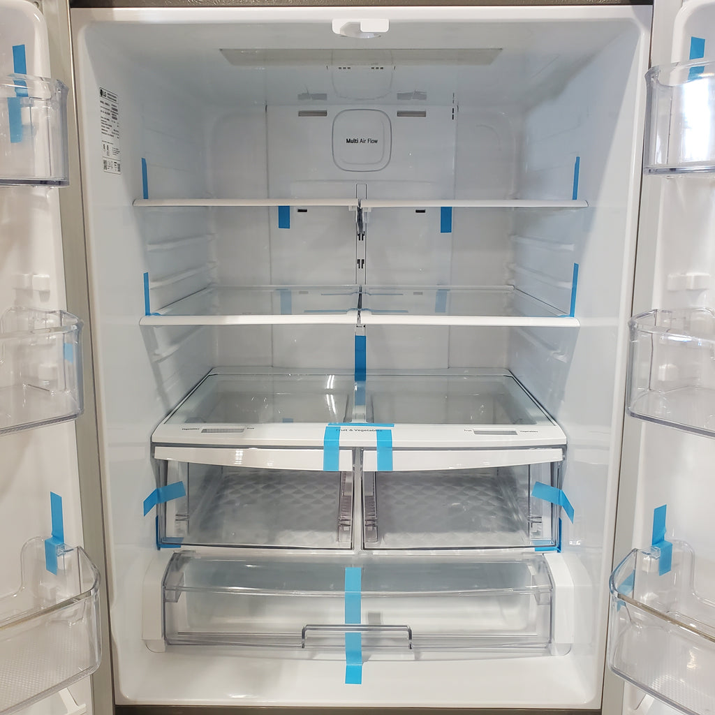 Pictures of LG 22 cu. ft. 30-inch Wide French Door Refrigerator in Stainless Steel LFCS22520S - Scratch & Dent (Moderate) - Neu Appliance Outlet - Discount Appliance Outlet in Austin, Tx