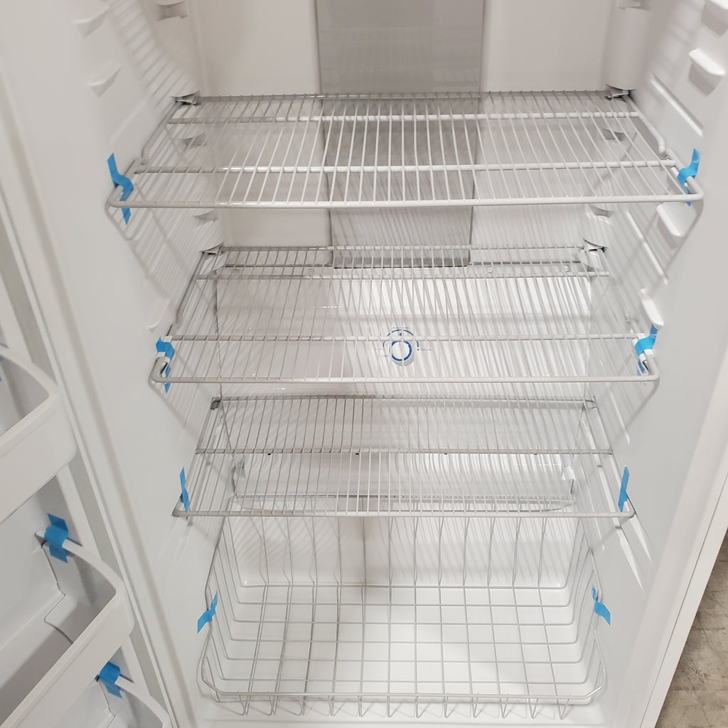 Pictures of Frigidaire 20 Cu. Ft. Energy Star Garage Ready Upright Freezer in White FFUE2022AW - Scratch & Dent (Minor) - Neu Appliance Outlet - Discount Appliance Outlet in Austin, Tx