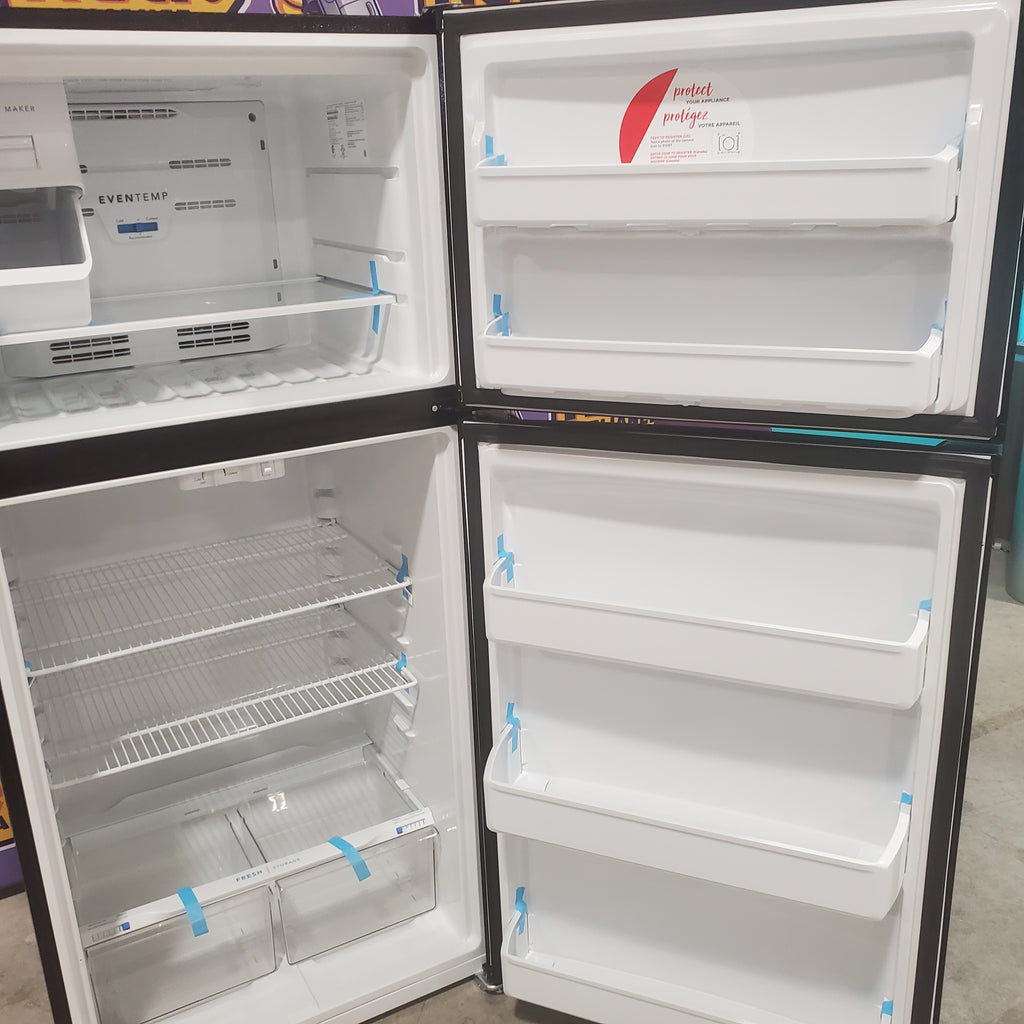 Pictures of 30" Wide Black Frigidaire 18.3 cu. ft. Top Freezer Refrigerator with Garage-Ready Design - Open Box - Neu Appliance Outlet - Discount Appliance Outlet in Austin, Tx