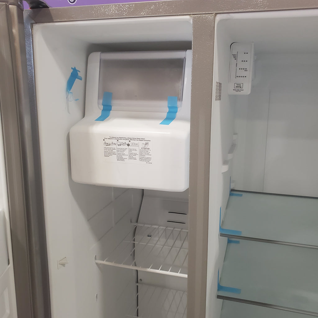 Pictures of Stainless Steel Whirlpool 24.6 cu. ft. Side By Side Refrigerator With Ice Maker - Scratch & Dent - Minor - Neu Appliance Outlet - Discount Appliance Outlet in Austin, Tx