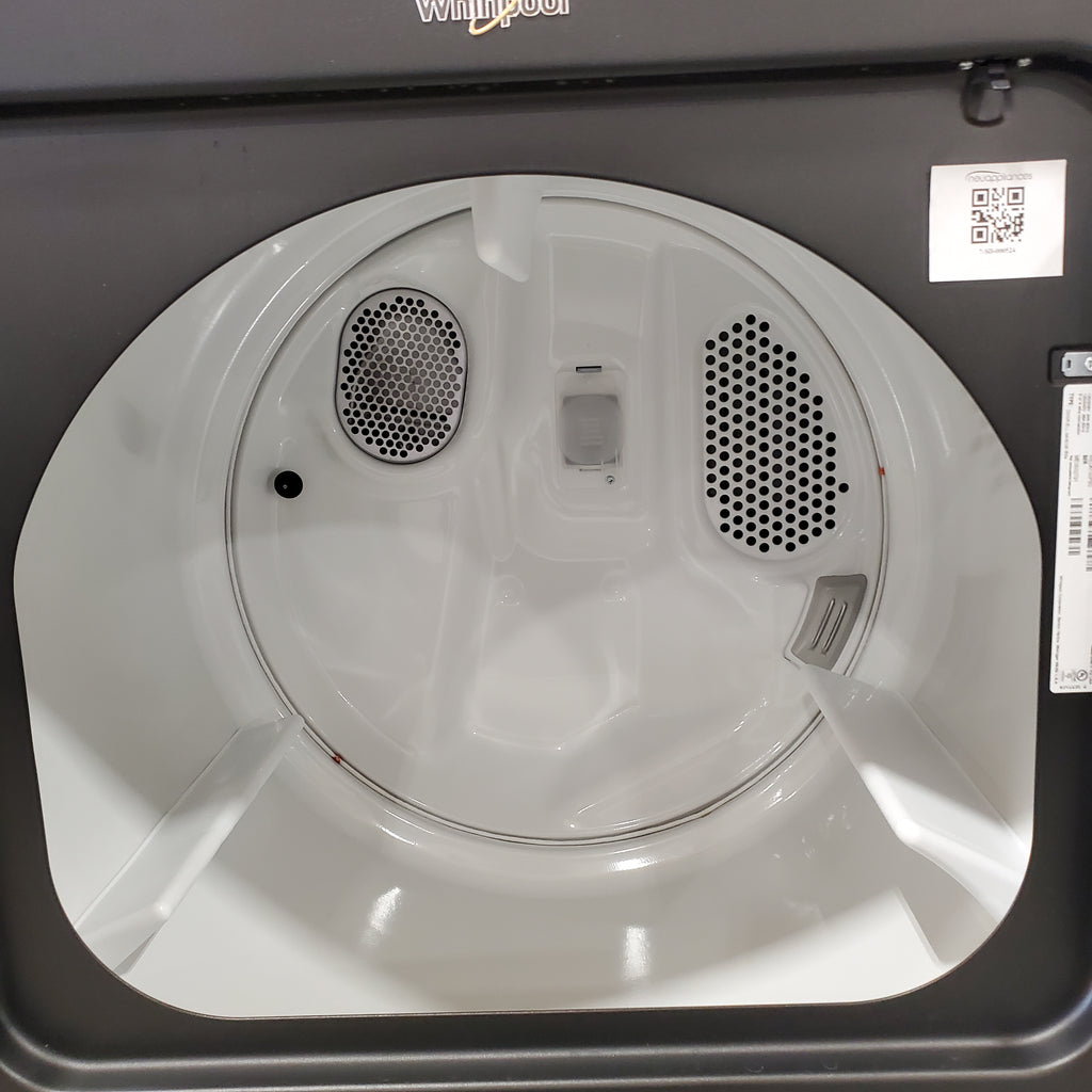 Pictures of Whirlpool Volcano Black Electric 7.0 Cu. Ft. Dryer with Steam Refresh Cycle and Moisture Sensor 3SD706 - WED6150PB - Open Box - Neu Appliance Outlet - Discount Appliance Outlet in Austin, Tx