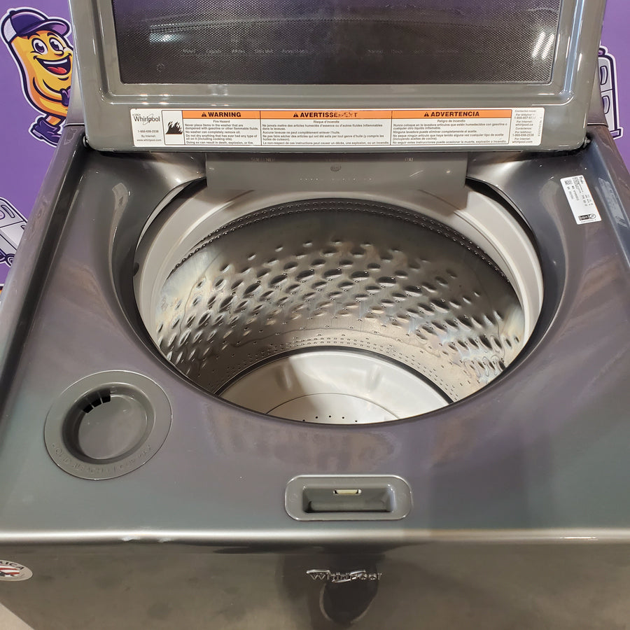 Whirlpool Chrome Shadow Top Load 5.3 Cu. Ft. Washer with Quiet Wash Sound Package WTW8500DC - Certified Refurbished