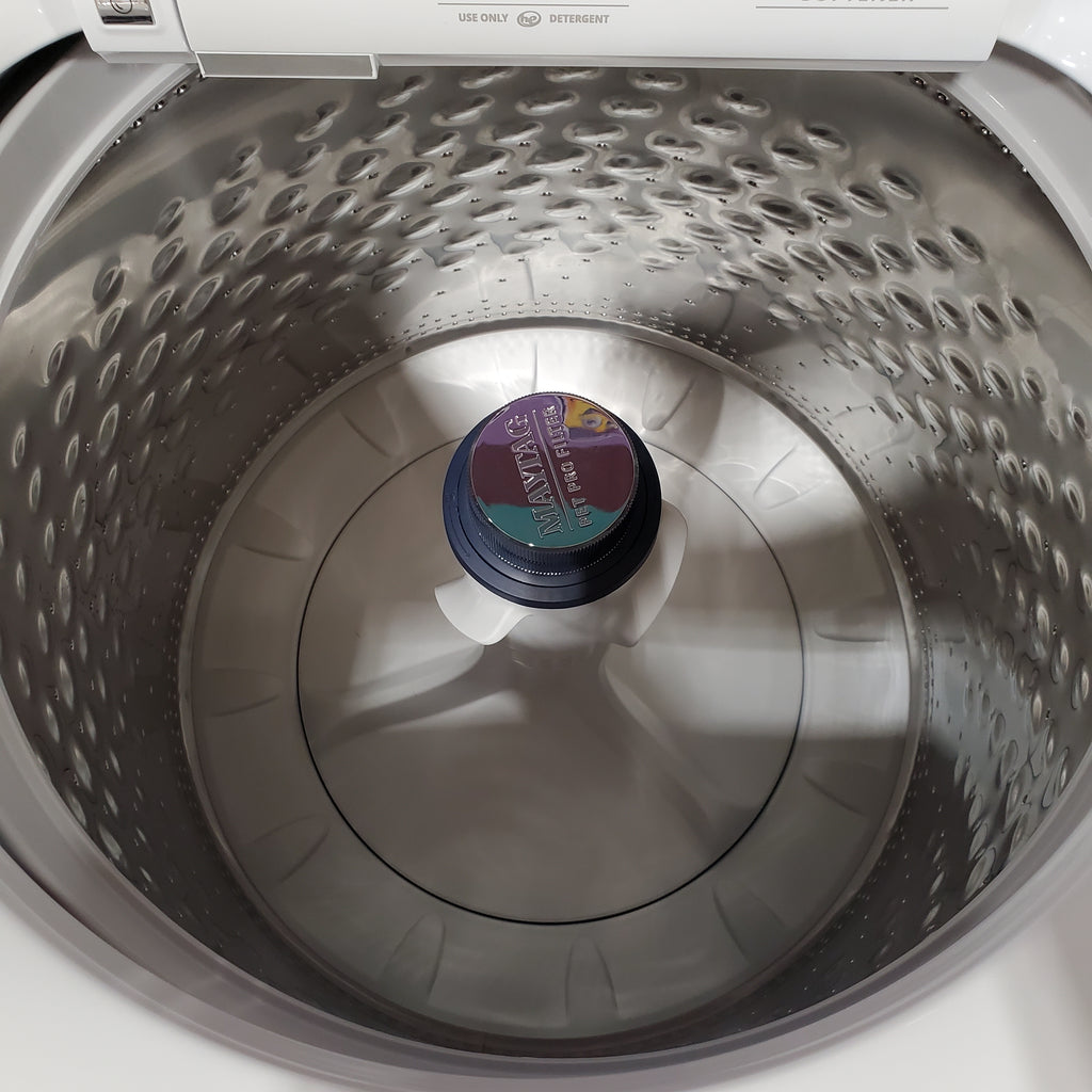 Pictures of Maytag 4.7 cu. ft. Pet Pro Top Load Washer MVW6500MW - Open Box - Neu Appliance Outlet - Discount Appliance Outlet in Austin, Tx