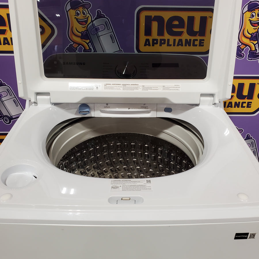 Samsung 5.2 cu. ft. Large Capacity Smart Top Load Washer with Super Speed Wash in White 22132SD117 - WA52DG5500AW - Scratch & Dent (Minor)