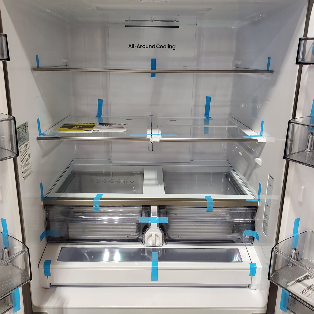 Pictures of Samsung 32 cu. ft. Mega Capacity 3-Door French Door Refrigerator with Dual Auto Ice Maker in Stainless Steel 4SD427 - RF32CG5100SR - Scratch & Dent (Minor) - Neu Appliance Outlet - Discount Appliance Outlet in Austin, Tx