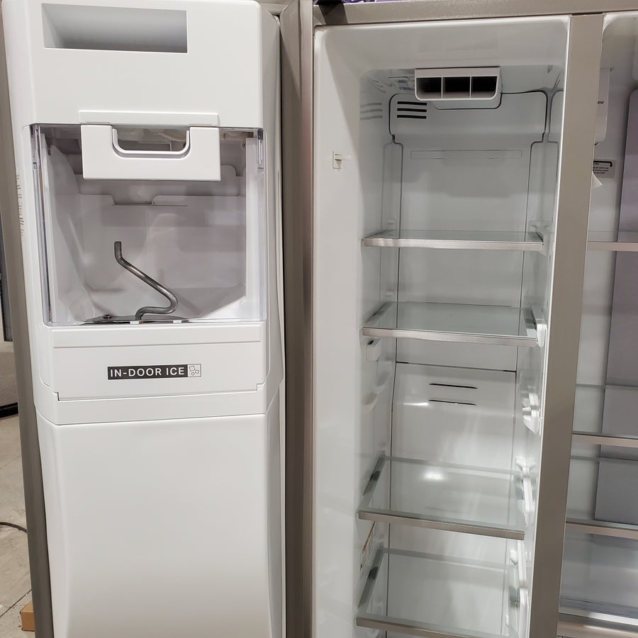 Whirlpool 20.85 Cu. Ft. Side-by-Side Counter-Depth Refrigerator with In-Door Ice & Water in Stainless Steel 22132SD131 - WRSC6536RZ - Scratch & Dent (Minor)