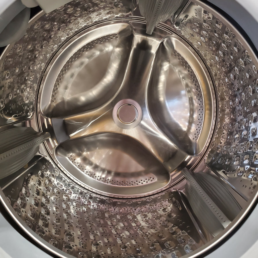 Samsung 4.5 Cu. Ft. High-Efficiency Smart Front Load Washer with AI Smart Dial WF45A6400AW - Scratch & Dent (Moderate) and Samsung 7.5 cu. ft. Vented Smart Stackable Electric Dryer with Super Speed Dry 16252 - DVE45A6400W - Scratch & Dent (Moderate)