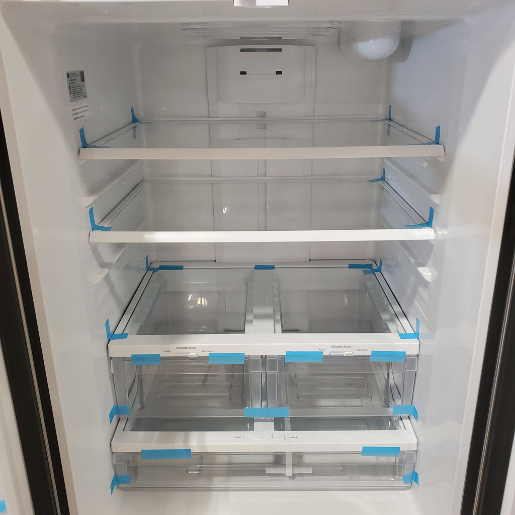 Pictures of GE® ENERGY STAR® 30" Wide 20.8 Cu. Ft. French-Door Refrigerator with Icemaker and Advanced Water Filtration GNE21FYKFS - Scratch & Dent (Minor) - Neu Appliance Outlet - Discount Appliance Outlet in Austin, Tx