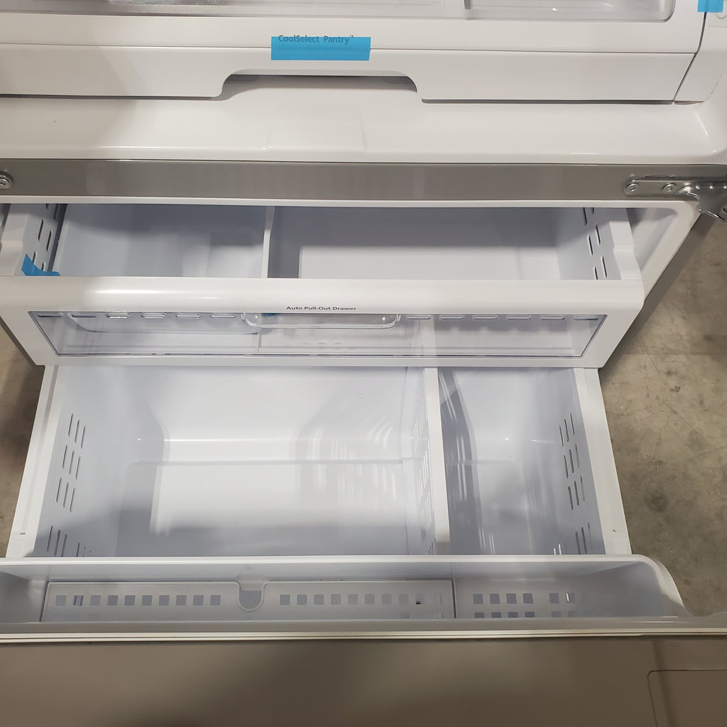 Pictures of Samsung Stainless Steel 36" French Door Refrigerator with Spill Proof Shelving and Twin Cooling System RF263AERS - Certified Refurbished - Neu Appliance Outlet - Discount Appliance Outlet in Austin, Tx