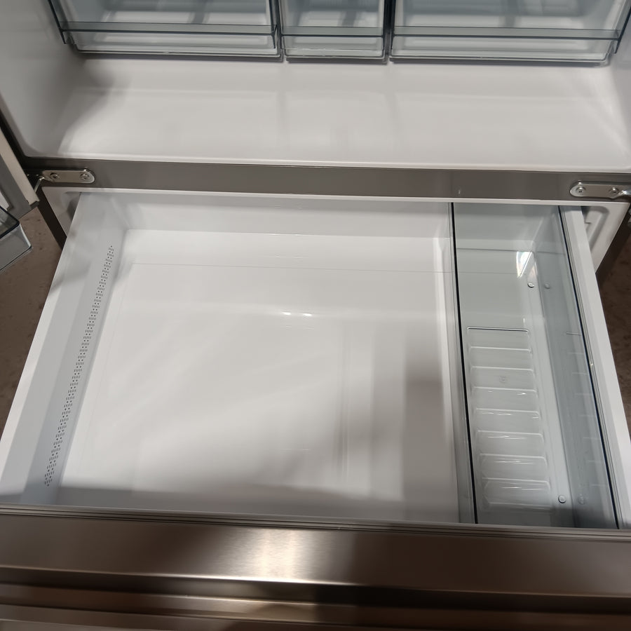 Hisense PureFlat 25.6-cu ft 4-Door Smart French Door ENERGY STAR Refrigerator in Stainless Steel with Ice Maker, Water and Ice Dispenser 22231SD314 - HRM260N6TSE - Scratch & Dent (Moderate)