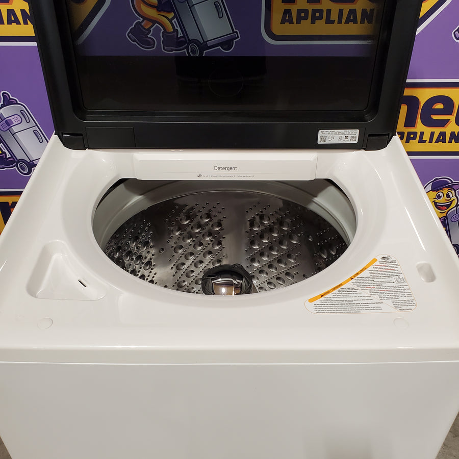LG 5.3 cu. ft. SMART Mega Capacity Top Load Washer in Alpine White with Agitator, Easy Unload and TurboWash3D Technology 22132SD120 - WT8405CW - Scratch & Dent (Minor)