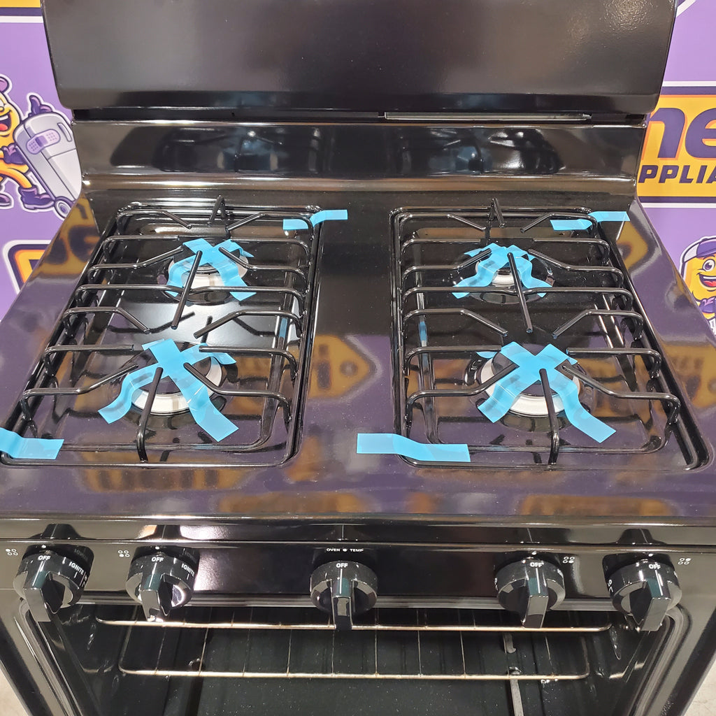 Pictures of Amana® 30-inch 4-Burner Freestanding Gas Range with Easy-Clean Glass Door AGR4203MNB - Scratch & Dent (Minor) - Neu Appliance Outlet - Discount Appliance Outlet in Austin, Tx