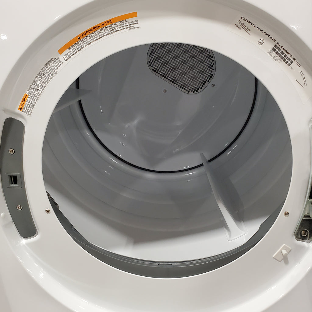 Pictures of Electrolux 8.0 Cu. Ft. Front Load Perfect Steam™ Electric Dryer with Balanced Dry™ and Instant Refresh ELFE7626BW - Scratch & Dent (Moderate) - Neu Appliance Outlet - Discount Appliance Outlet in Austin, Tx